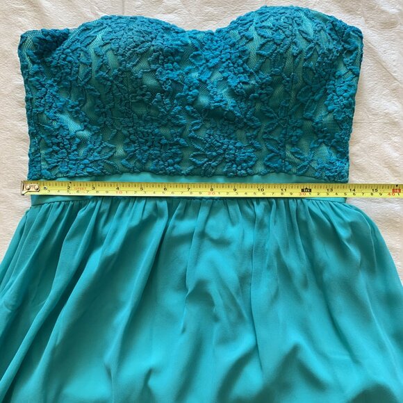 Women's/Girl's Special Occasion Dress by Forever 21 XXI - Aqua - Size M - Picture 11 of 16